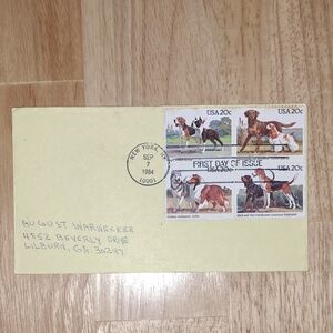 First Day Issue Dog Breed Stamps